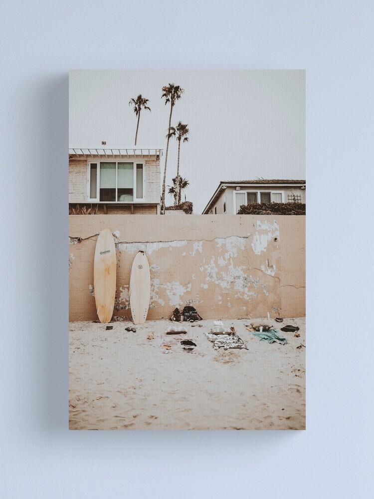 Thumbnail 1 of 3, Canvas Print, lets surf lxxxii / san diego, california designed and sold by mauikauai.