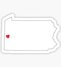 Western Pennsylvania love Sticker