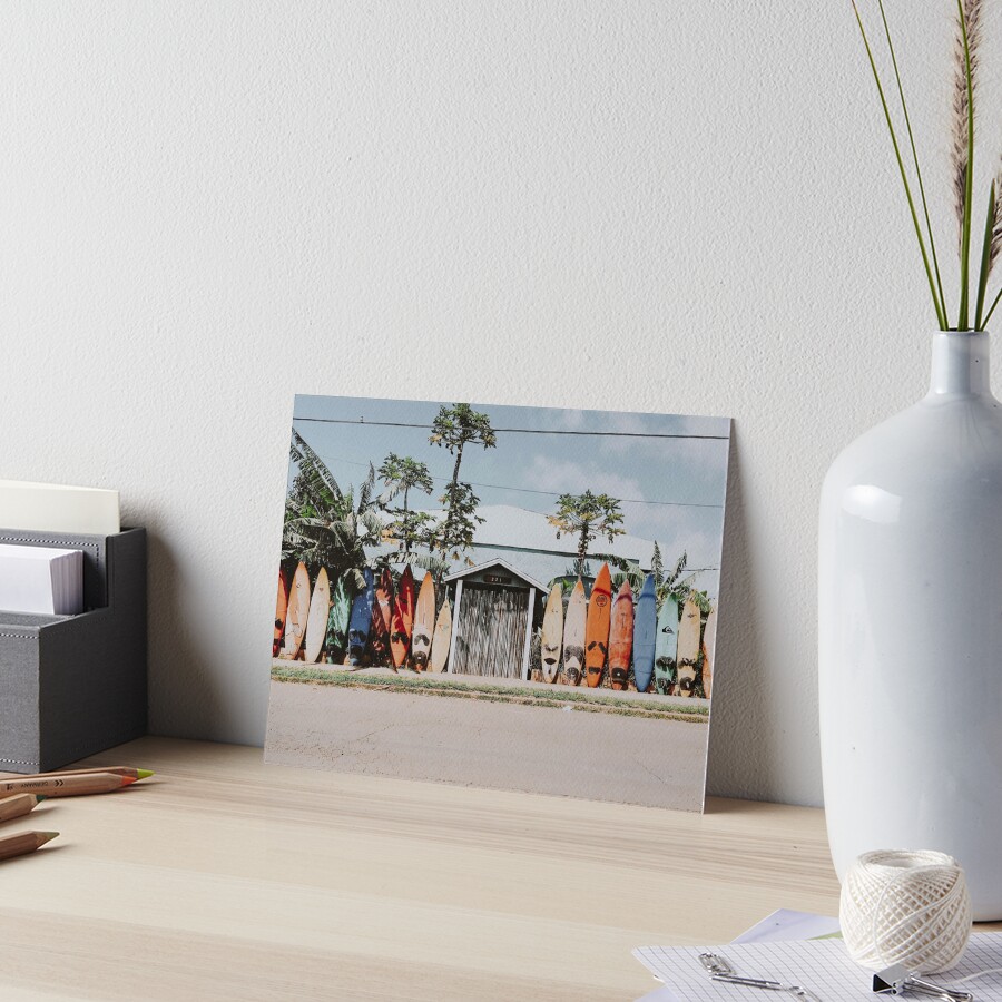 lets surf lxxxiii Art Board Print