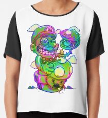 Trippy Mario Chiffon Top