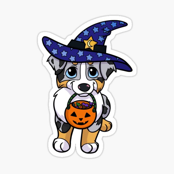 Item preview, Australian Shepherd Blue Merle Halloween designed and sold by sculptedpups.