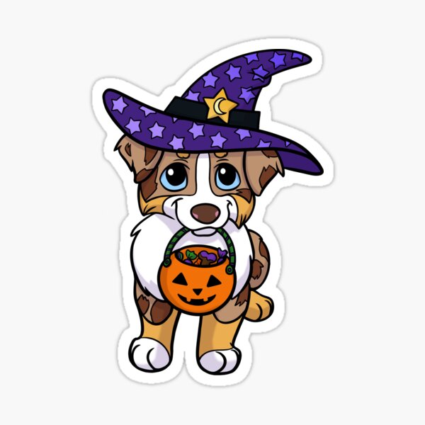 Item preview, Australian Shepherd Red Merle Haloween designed and sold by sculptedpups.