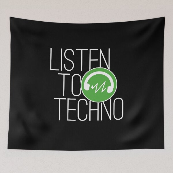 Item preview, Techno Shirt "Listen To Techno" designed and sold by festivalshirt.