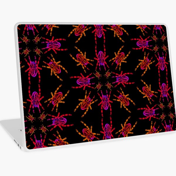 Neon Spider Circle Laptop Skin