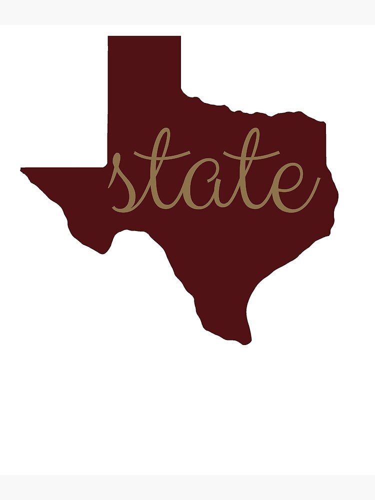 "TX State Bobcats Shirt: Texas State Bobcats Fan Logo Outline" Poster