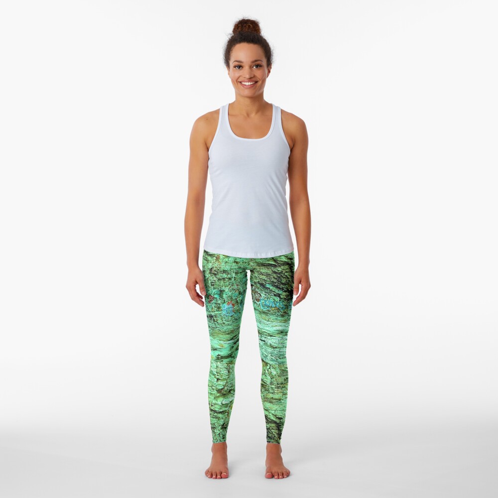 Rocks tagged and textured Leggings