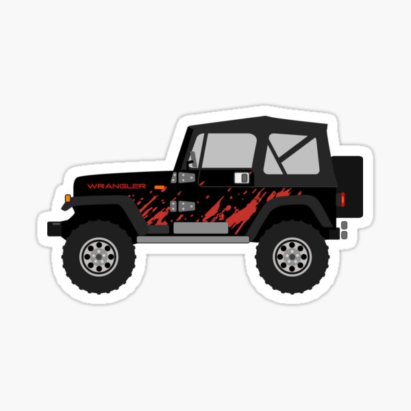 Jeep Wrangler Yj Stickers for Sale | Redbubble