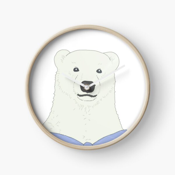 Polar Bear Cafe Clocks Redbubble