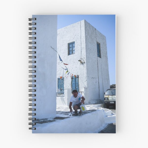Aperçu de l'œuvre Coloriage Mykonos Blanc créée et vendue par Riko2us.