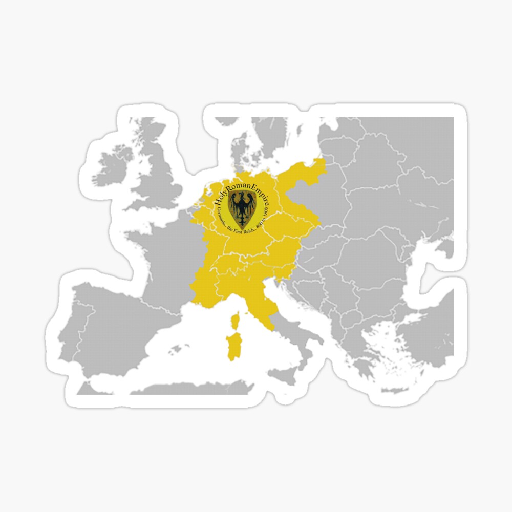 Holy Roman Empire Map 1200 German Holy Roman Empire Map..1200 A.d. " Poster By Edsimoneit | Redbubble
