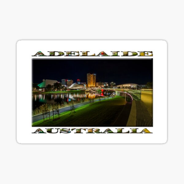 Item preview, Adelaide Riverbank at Night III (full image version) designed and sold by Ray's Photos & Art.
