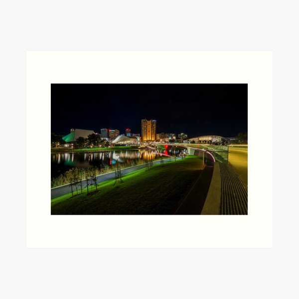 Item preview, Adelaide Riverbank at Night III (full image version) designed and sold by Ray's Photos & Art.