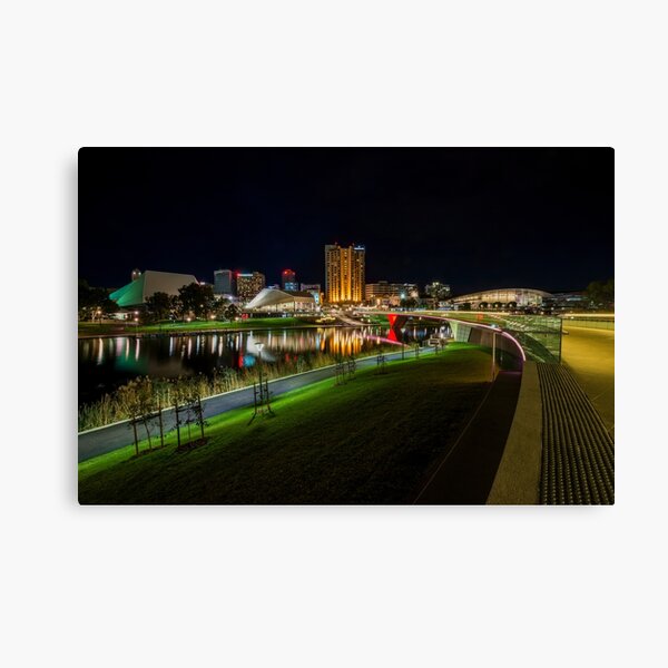 Item preview, Adelaide Riverbank at Night III (full image version) designed and sold by Ray's Photos & Art.