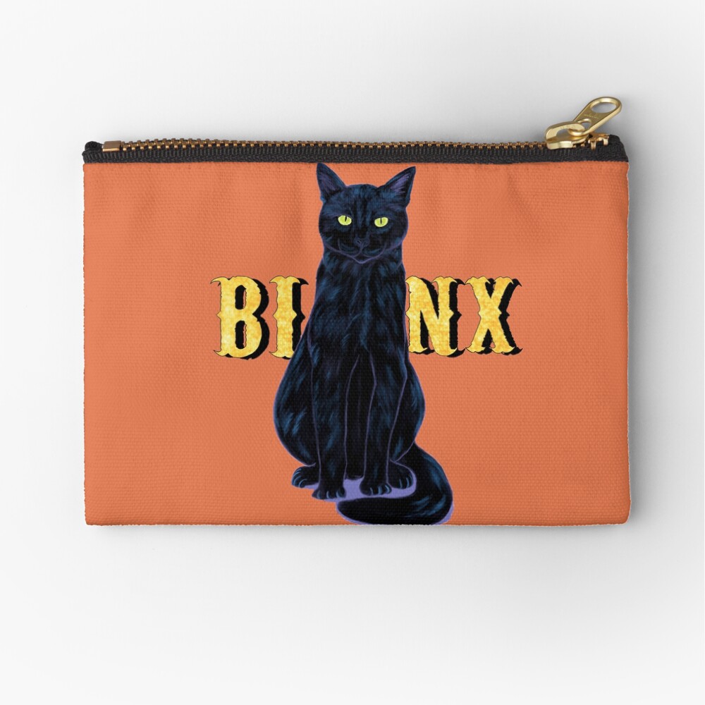 Black Cat Binx Halloween Zipper Pouch