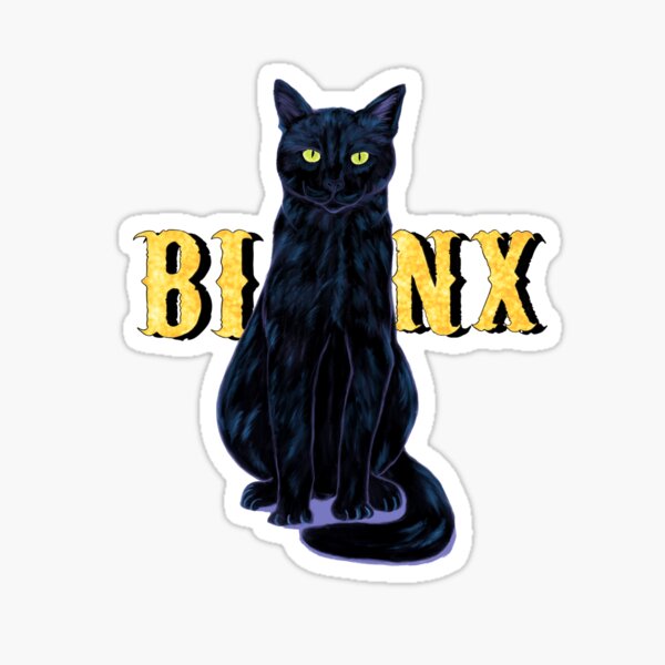 Black Cat Binx Halloween  Sticker