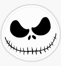 Jack Skellington Nightmare Before Christmas face Sticker