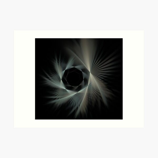 Spiraling Into The Night Art Print