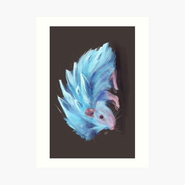 Ice Hedgehog Art Print