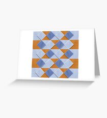 Pastel Coloured Wooden Pattern Greeting Card