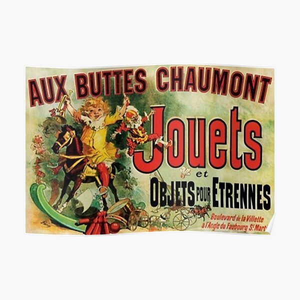 Aux Buttes Chaumont Friends (PUBLIC DOMAIN) Poster