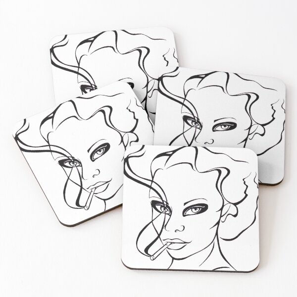 Item preview, Woman with cigarette. designed and sold by adamcopping.