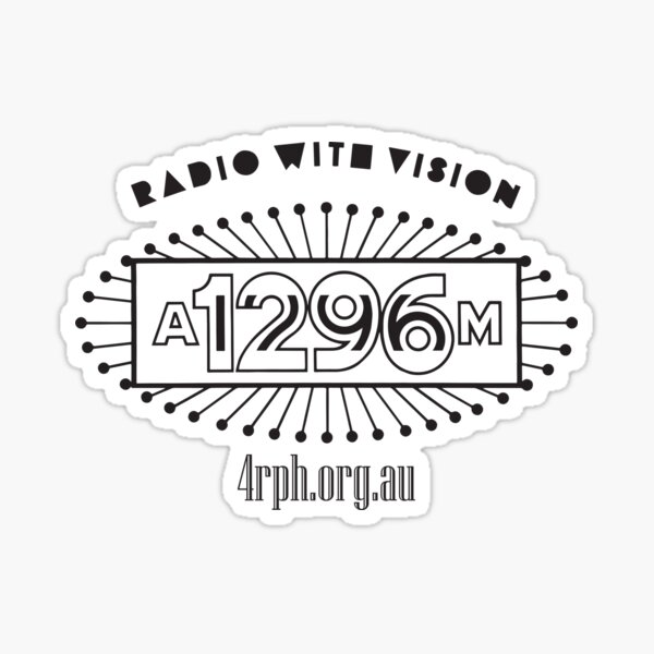 Radio 4RPH Classic Logo Sticker