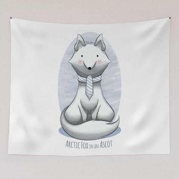 Item preview, Arctic Fox in an Ascot designed and sold by Angele Gougeon.