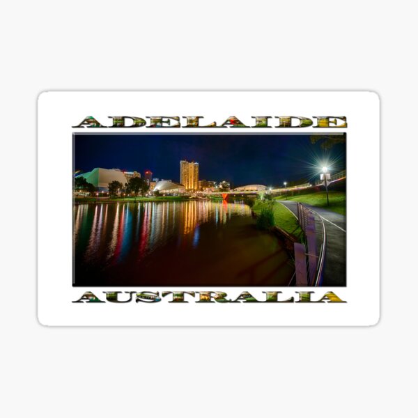 Item preview, Adelaide Riverbank at Night VI (full image) designed and sold by Ray's Photos & Art.