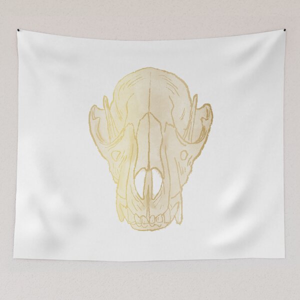 Item preview, Gold Wolf Skull designed and sold by Bunnyfuncake.