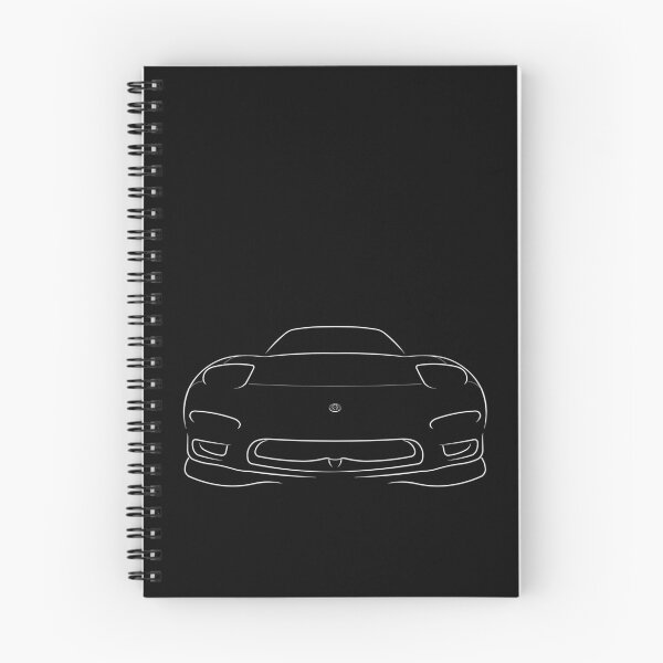Artikelvorschau, 1995 Mazda RX-7 FD - Frontschablone, weiß entworfen und verkauft von mal-photography.