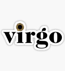 Virgo Sunflower Zodiac Sticker