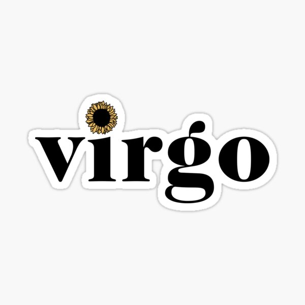 Virgo Sunflower Zodiac Sticker