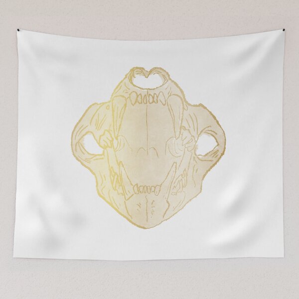 Item preview, Gold Tiger Skull designed and sold by Bunnyfuncake.