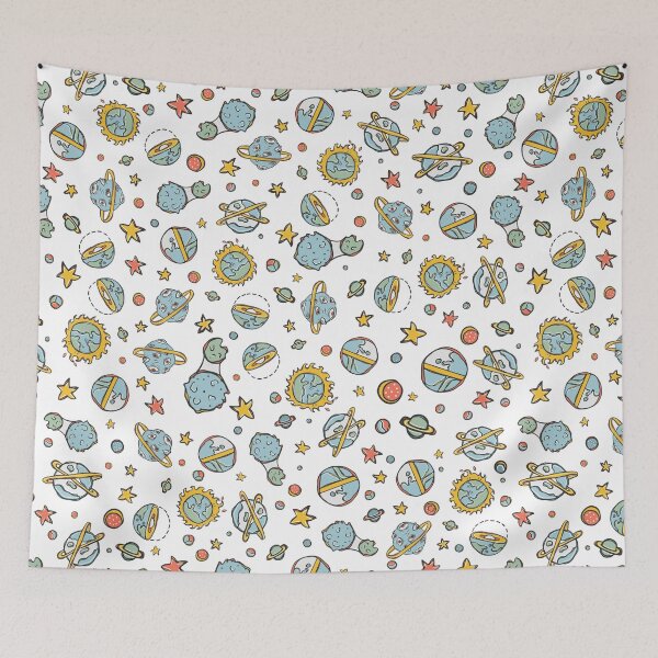 Item preview, Cosmic Solar System Fantasy Space Background Seamless Vector Pattern designed and sold by Limolida.