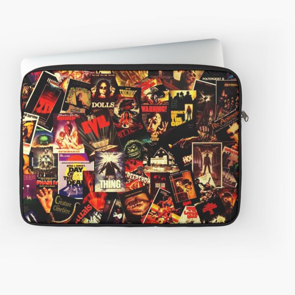 Horror Movies Collage Laptop Sleeve