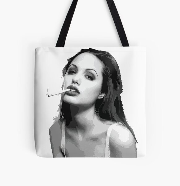 Portrait of Angelina Jolie (2nd version) Tote Bag by chris photo