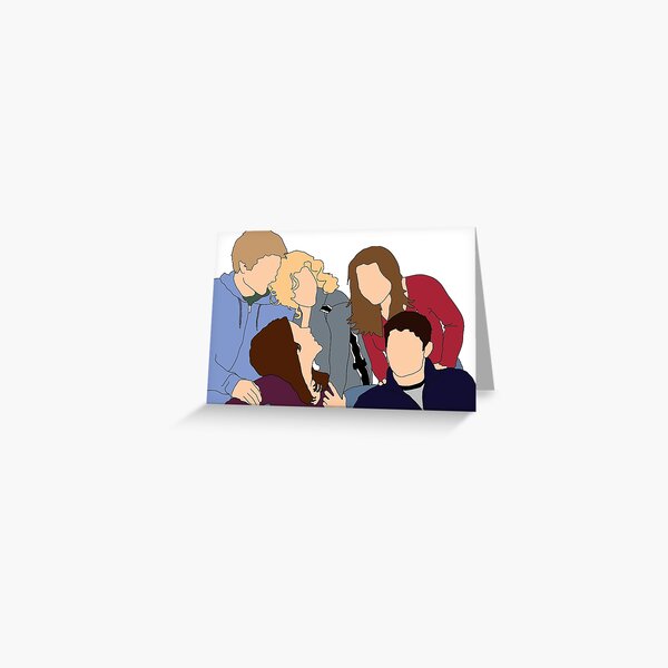 One Tree Hill Cast Group Graphic Greeting Card