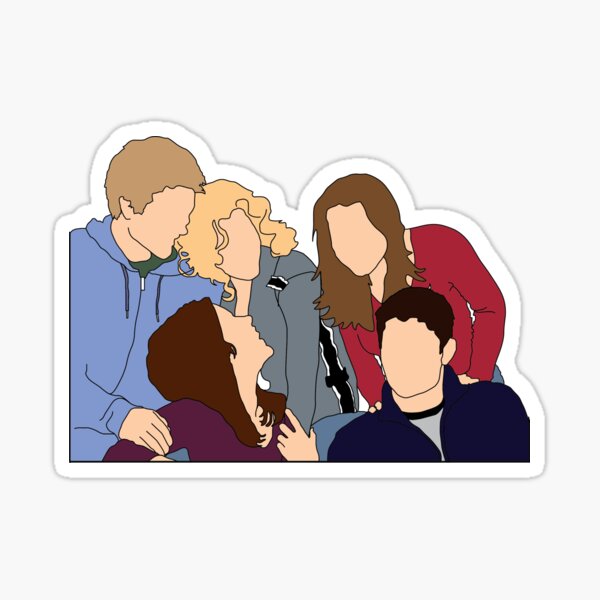 One Tree Hill Cast Group Graphic Sticker
