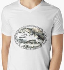 Frog Its Whats For Dinner Men's V-Neck T-Shirt