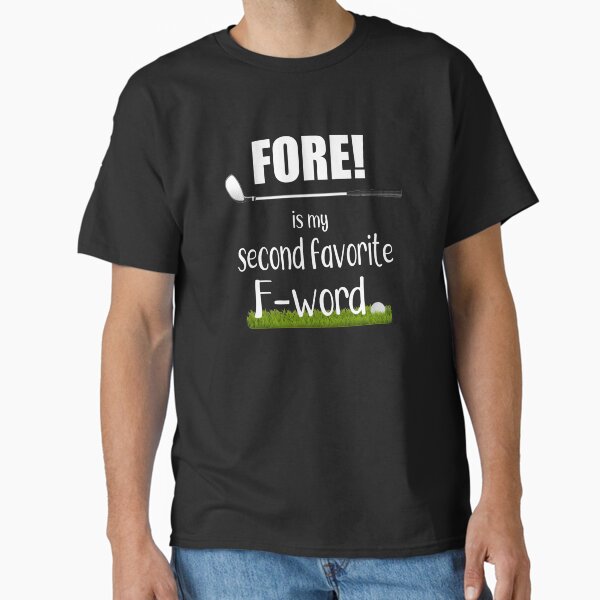 Aperçu de l'œuvre FORE! est mon deuxième mot préféré F créée et vendue par Curlicue Studio.