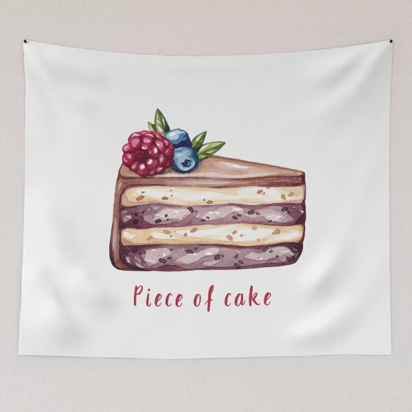 Item preview, Piece of Cake designed and sold by PrettySimple Graphic Design.