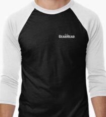 Just a GearHead name White text Men's Baseball ¾ T-Shirt