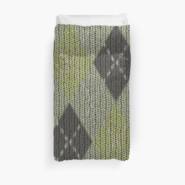 Cactus Garden Argyle 1 Duvet Cover