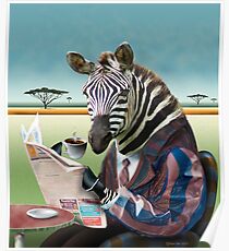 Morgen Zebra Poster