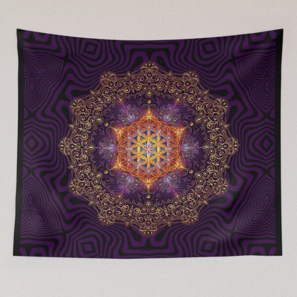 Item preview, Flower of Life Golden Lace Mandala designed and sold by Lilyas.