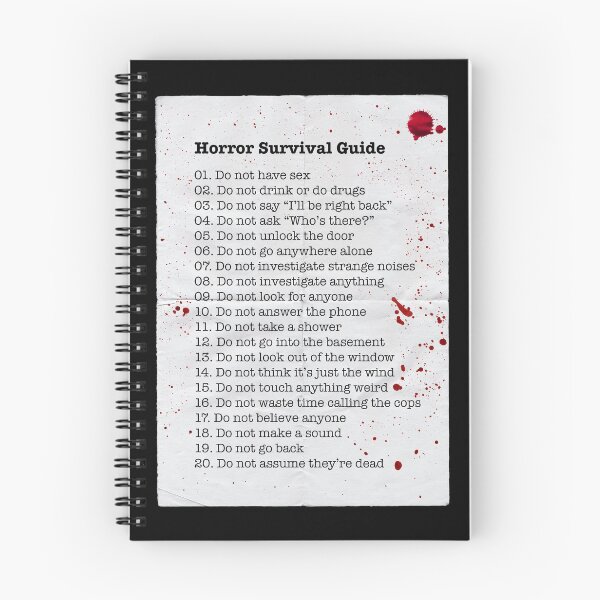Item preview, Horror Survival Guide designed and sold by EstrangedShop.