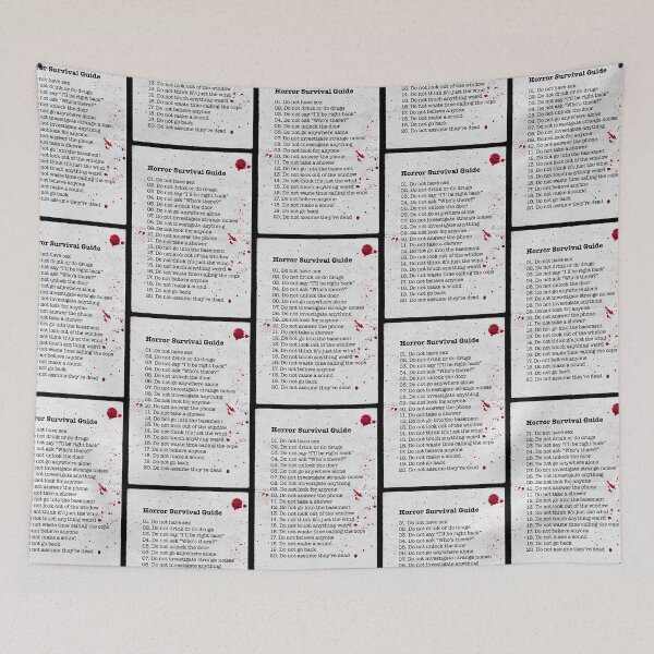 Item preview, Horror Survival Guide designed and sold by EstrangedShop.