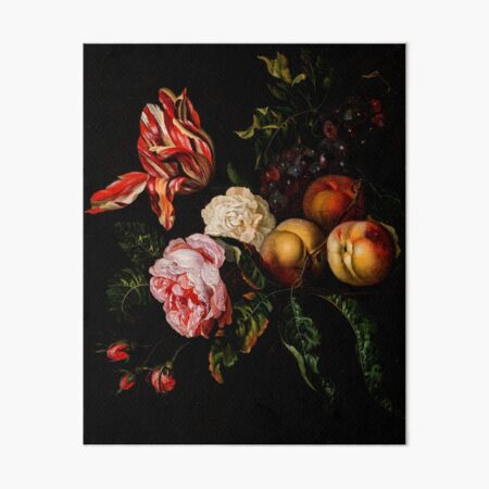 Aperçu de l'œuvre Ernest Stuven (baroque de l'âge d'or néerlandais) "Nature morte aux pêches" créée et vendue par Alexandra Dahl.