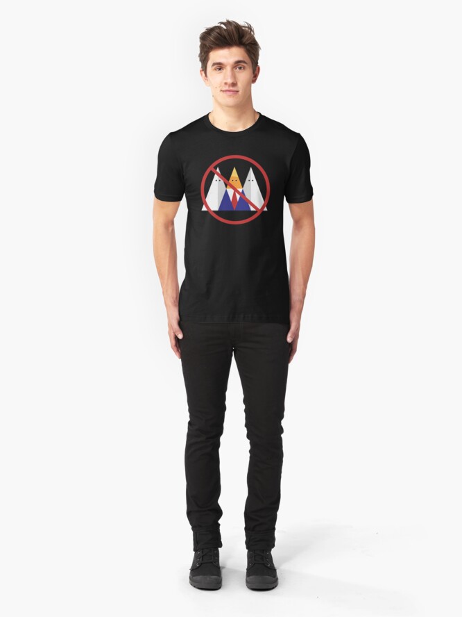 Alternate view of No Trump. No KKK. Slim Fit T-Shirt