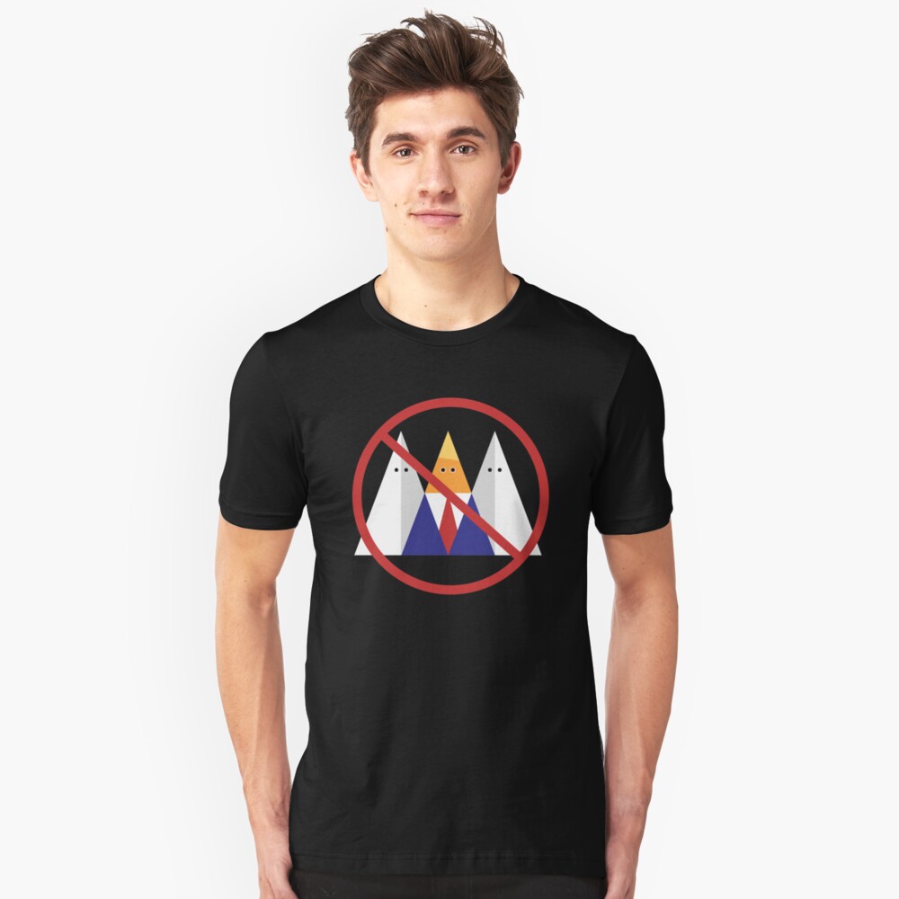 No Trump. No KKK. Slim Fit T-Shirt